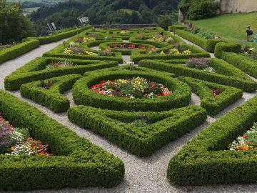 garden, topiary, hedge, outdoor, flower wallpaper, gardening, landscape, beautiful flowers, botanical, nature, shrub, flowers, maze, botany, flower background, landscaping, castle